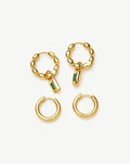 The Destination Hoop Set | 18ct Gold Plated