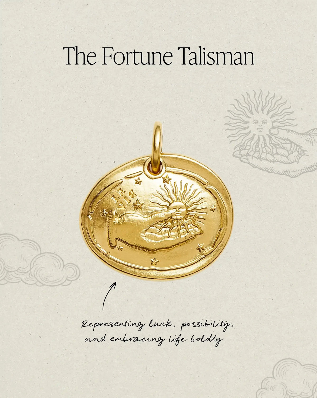 The Fortune Talisman Pendant | 18ct Gold Plated