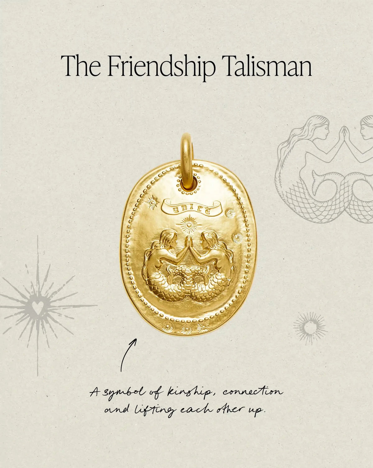 The Friendship Talisman Pendant | 18ct Gold Plated