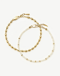 The Pearl-fect Bracelet Set | 18ct Gold Plated