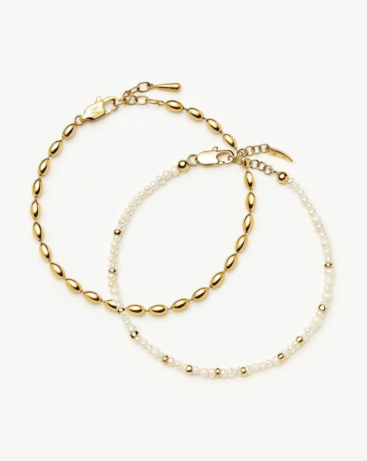 The Pearl-fect Bracelet Set | 18ct Gold Plated