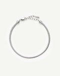 Thin Snake Chain Bracelet | Silver Plated