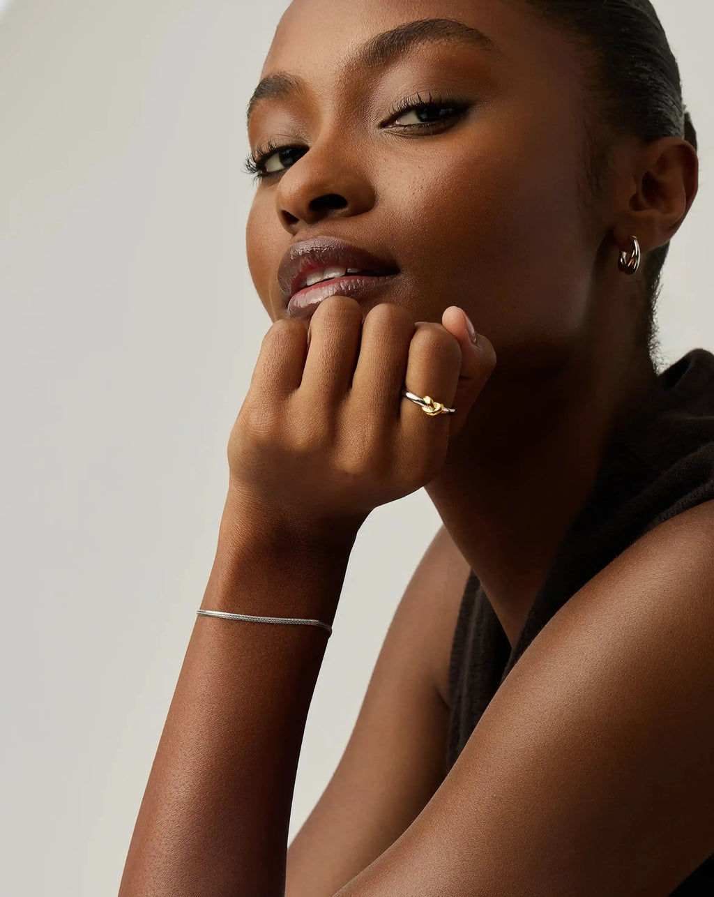 Thin Snake Chain Bracelet | Silver Plated
