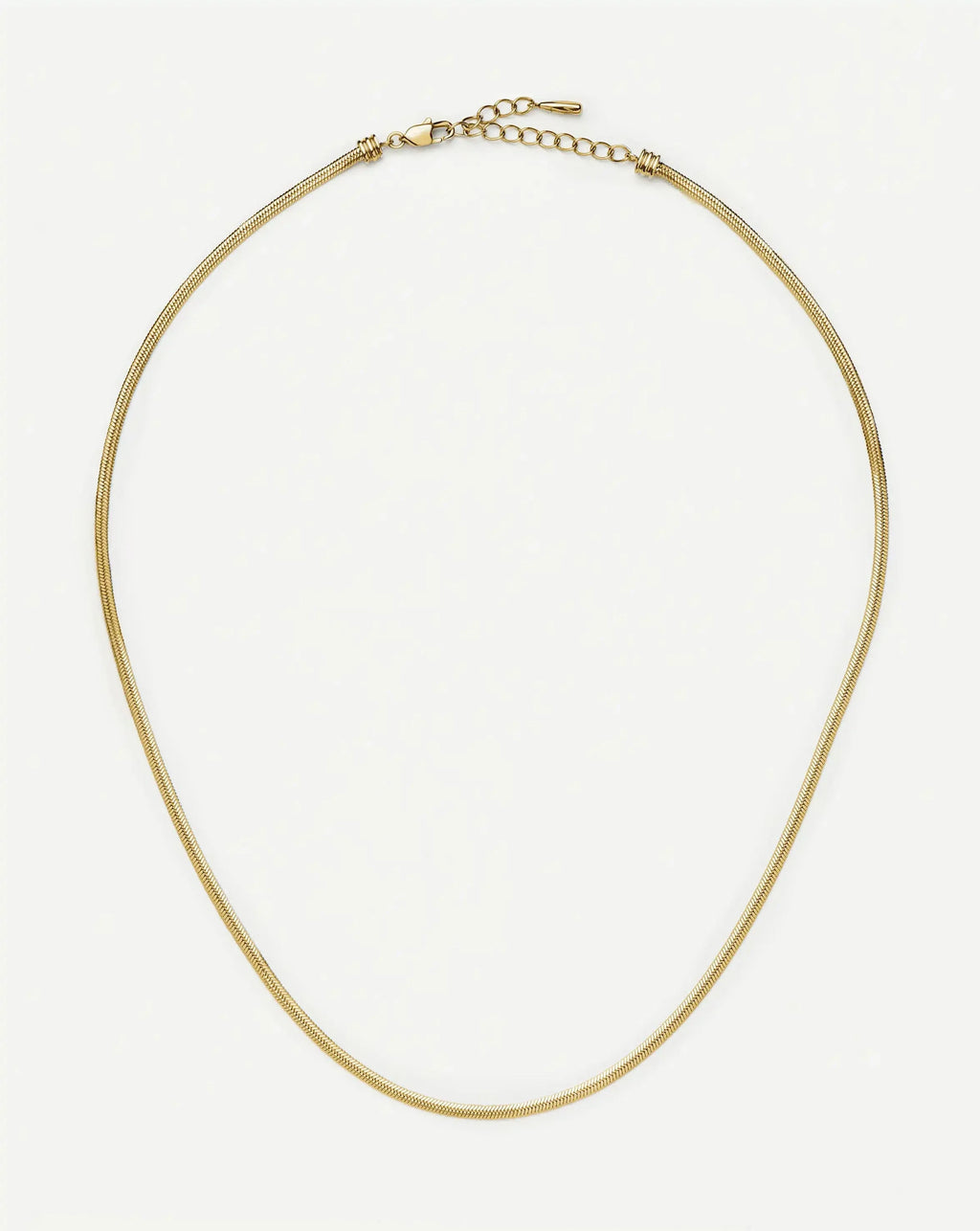 Thin Snake Chain Necklace | 18ct Gold Plated