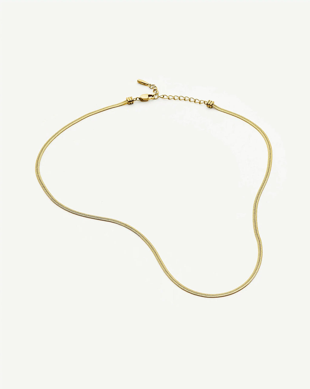 Thin Snake Chain Necklace | 18ct Gold Plated