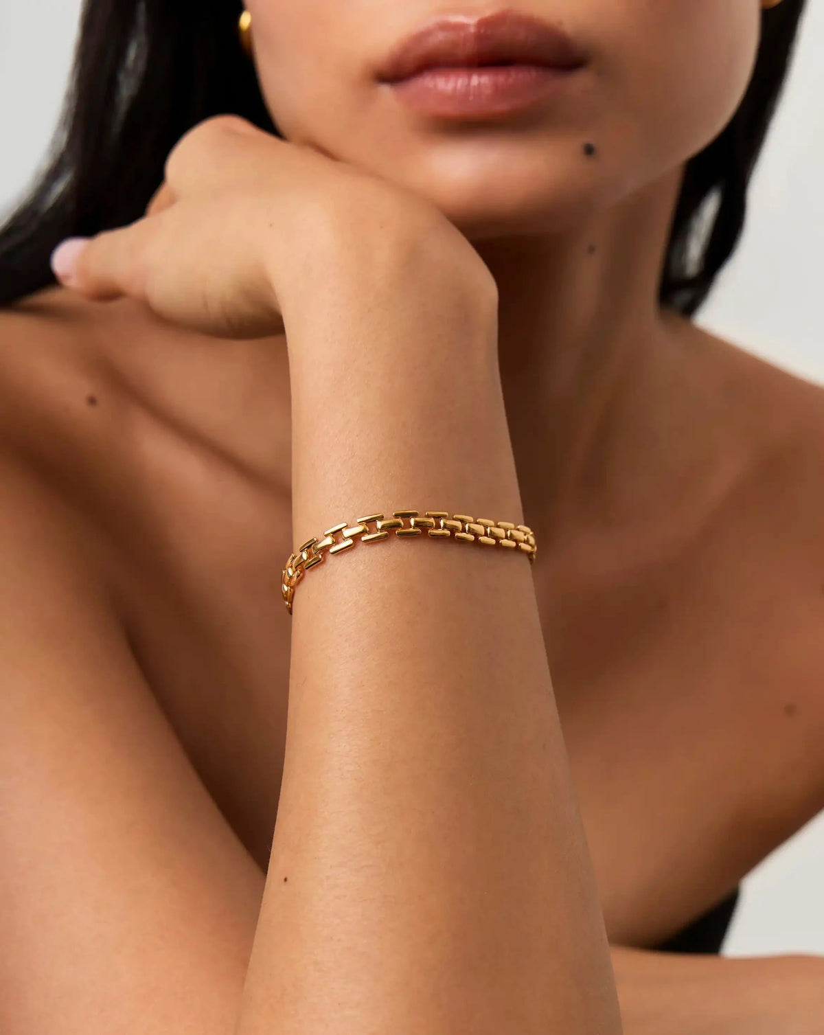 Timepiece Link Chain Bracelet | 18ct Gold Plated