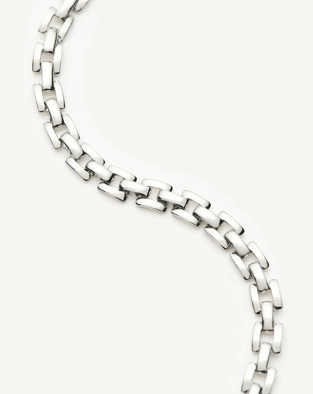 Timepiece Link Chain Bracelet | Platinum Plated