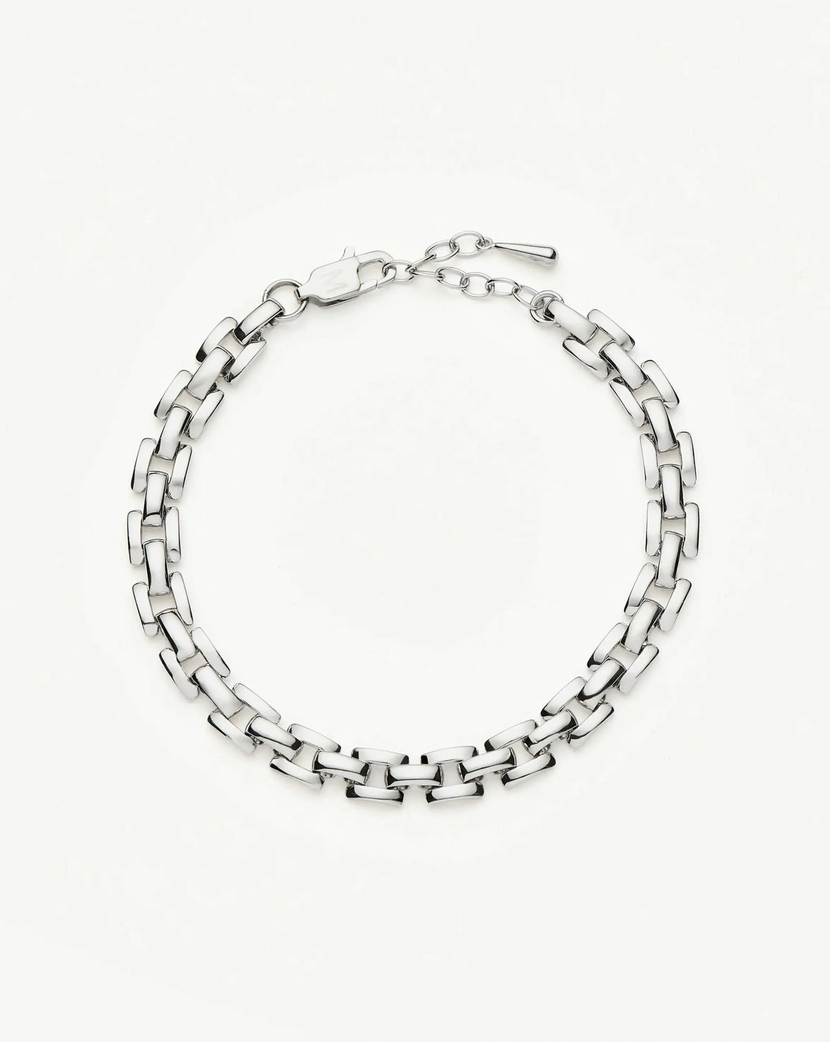 Timepiece Link Chain Bracelet | Platinum Plated