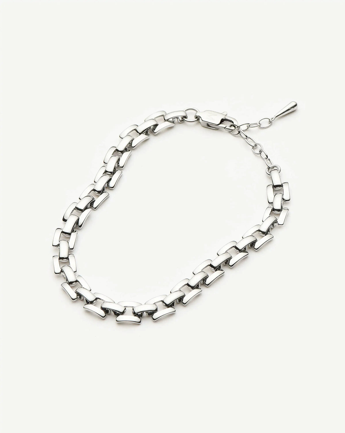 Timepiece Link Chain Bracelet | Platinum Plated